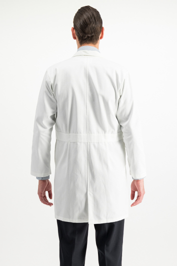 BATA LARGA LABORATORIO GABARDINA