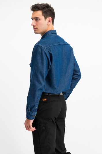 CAMISA MEZCLILLA 12.5 OZ, 1 BOLSA CON TAPA