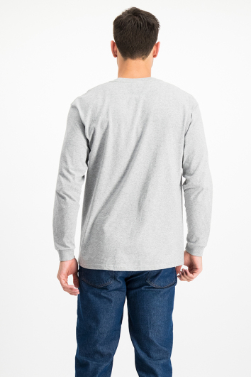 Playera Cuello Redondo Unisex Manga Larga 100% Algodón