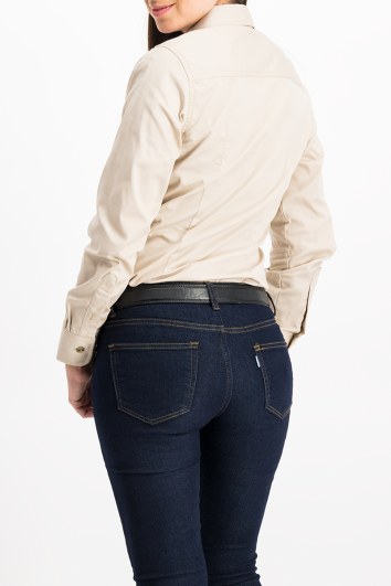 Blusa Casual Gabardina Ligera 100% Algodón