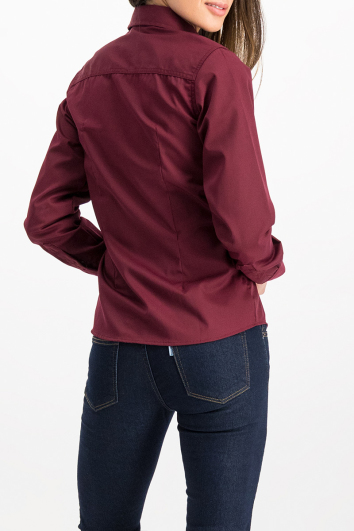 Blusa Casual Gabardina Ligera 65% Pol. 35% Alg.