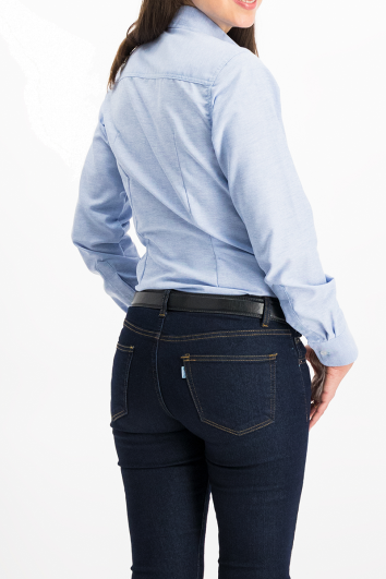 Blusa Casual Gabardina Oxford USA 60% Alg. 40% Pol.