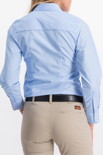 Blusa de Vestir Línea de Oro Nevada