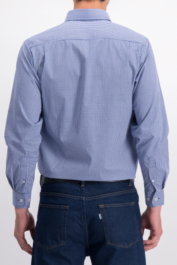 Camisa Ejecutiva Cuadros California 50% Pol. 50% Alg.