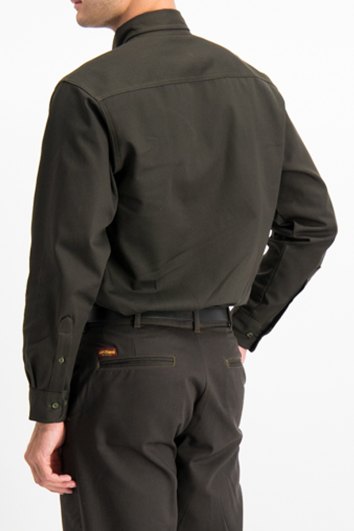 CAMISA GABARDINA BOTÓN OCULTO