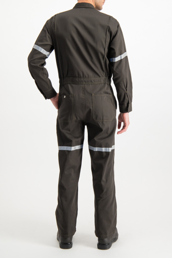 Overol Industrial 100% Algodón con cinta reflejante