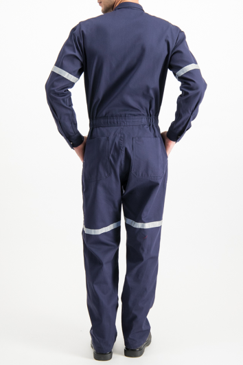 Overol Industrial Contratista 100% Algodón con Cinta Reflejante