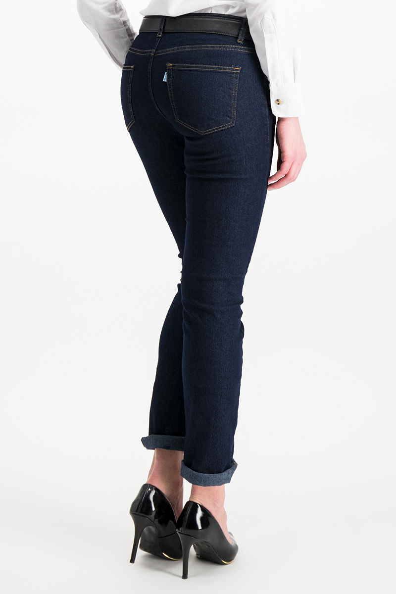 Pantalon de mezclilla stretch dama - Unitam Uniformes