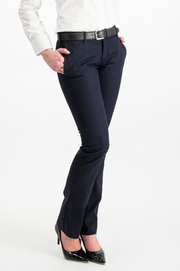 Pantalón gabardina corte recto