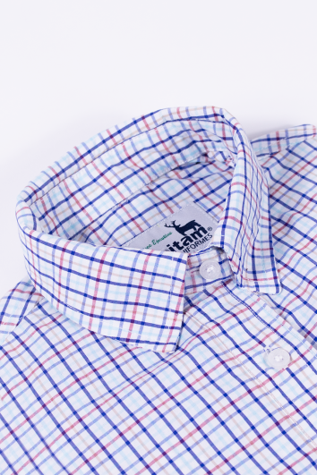 CAMISA LINEA EJEC ML CUADROS TAMPICO 50A/50P-BLANCO CUADRO REY-42