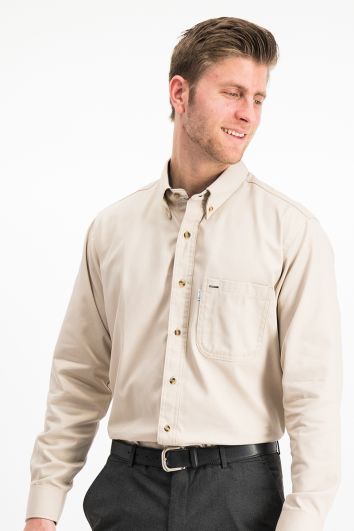 CAMISA CASUAL ML GAB LP 100% ALG  ARENA PC MARINO  34