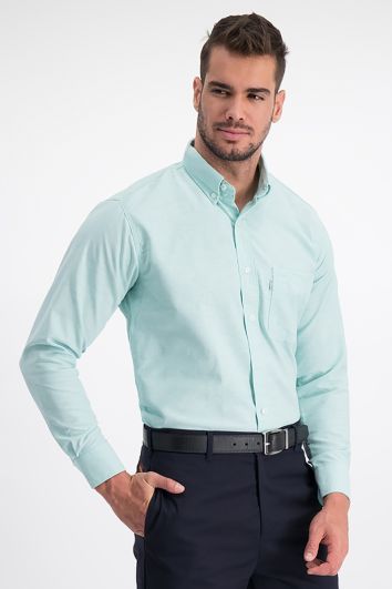 CAMISA CASUAL ML POLY OXFORD-VERDE AQUA-52