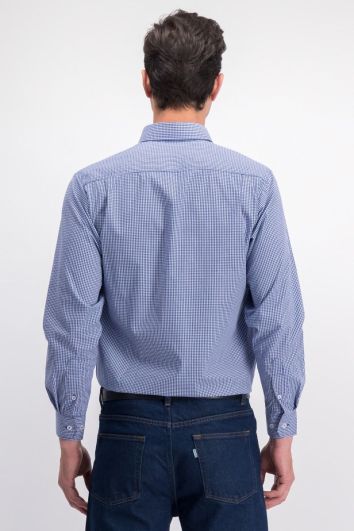 CAMISA LINEA EJEC ML CUADRO CALIFORNIA 50A/50P-MARINO/REY-44