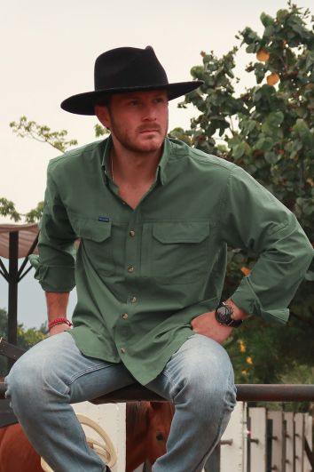 CAMISA KING RANCH FORT LAUDER-VERDE-0M