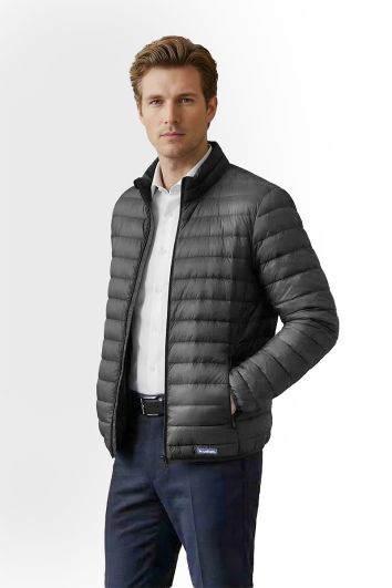 CHAMARRA CASUAL PLASTIFICADA 100% POL-NEGRO-0M