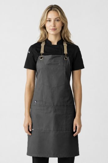 MANDIL MESERO CHICAGO-GRIS OXFORD-KAKI-UN