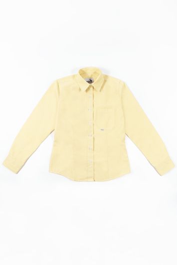 BLUSA CASUAL ML POLY OXFORD-AMARILLO-3L