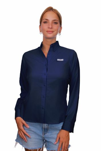 BLUSA PESCADOR ML FORT LAUDER-AZUL MARINO-XS