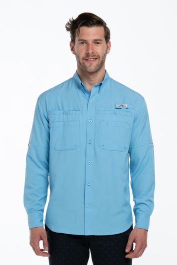 CAMISA PESCADOR ML FORT LAUDER-AZUL CELESTE-CH