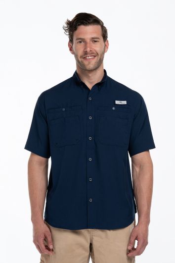 CAMISA PESCADOR MC FORT LAUDER-AZUL MARINO-2L