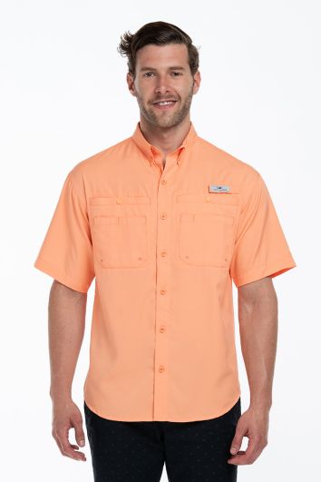 CAMISA PESCADOR MC FORT LAUDER-NARANJA-2L