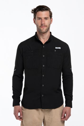 CAMISA PESCADOR ML FORT LAUDER-NEGRO-CH