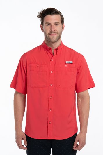 CAMISA PESCADOR MC FORT LAUDER-ROJO-0L