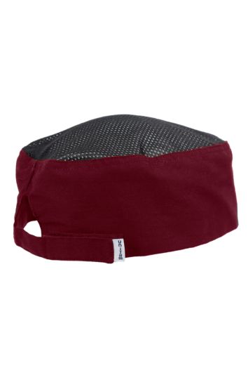 GORRO CHEF CON MALLA GAB 65P/35A-VINO-NEGRO-UN