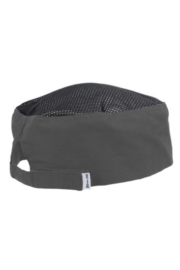 GORRO CHEF CON MALLA GAB 65P/35A-GRIS-NEGRO-UN
