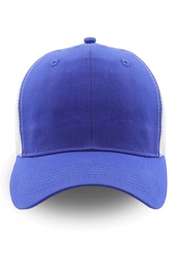GORRA TIPO POLO CON MALLA-AZUL REY MALLA BLANCA-UN