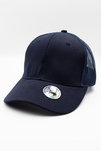 GORRA TIPO POLO CON MALLA-AZUL MARINO MALLA AZUL MARINO-UN