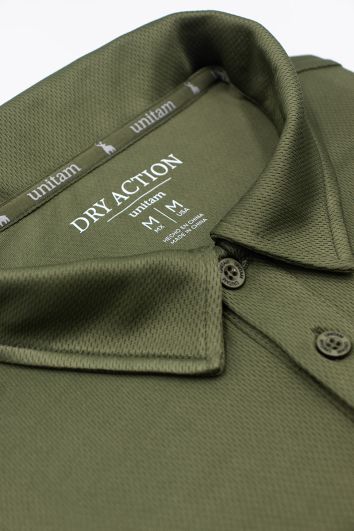 PLAYERA DRY ACTION CAB.-VERDE OLIVO-CH