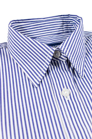 BLUSA LINEA EJEC ML SYDNEY-AZUL RAYA BLANCA-3L