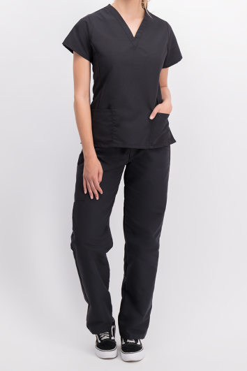 JUEGO QUIRURGICO BASICO DAMA C/BOLSAS-NEGRO-2L