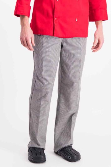 PANT CASUAL PARA CHEF PATA DE GALLO BLANCO / NEGRO 0L