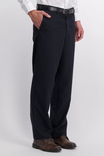 PANT DE VESTIR S/PINZAS CAB LINEA DE ORO AZUL MARINO 28