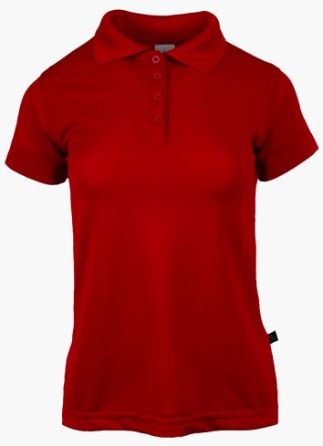 PLAYERA PRIME TIPO POLO 100% POL DAMA-ROJO-XL