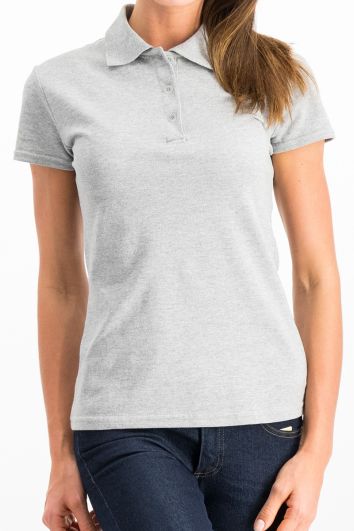 PLAYERA COMFORT SUPER SOFT 50P/50A DAMA-GRIS HEATHER-2L