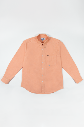 CAMISA CASUAL ML POLY OXFORD-NARANJA-50