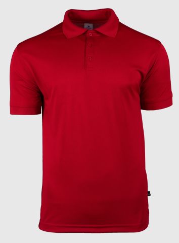 PLAYERA PRIME TIPO POLO 100% POL CAB-ROJO-2L