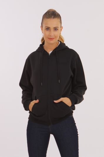 Sudadera con Cierre y Gorro