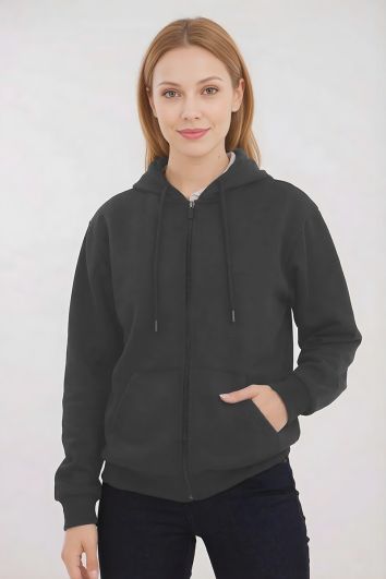 SUDADERA C/CIERRE-GRIS-0M