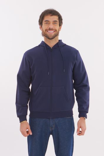 SUDADERA C/CIERRE-AZUL MARINO-CH