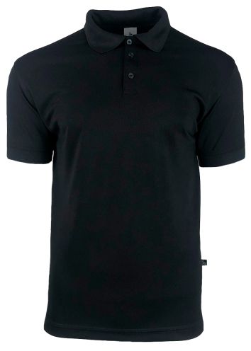 PLAYERA PRIME TIPO POLO 100% POL CAB-NEGRO-2L