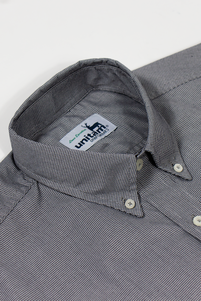 Camisa Ejecutiva Cuadritos Chekers 60% Alg. 40% Pol.