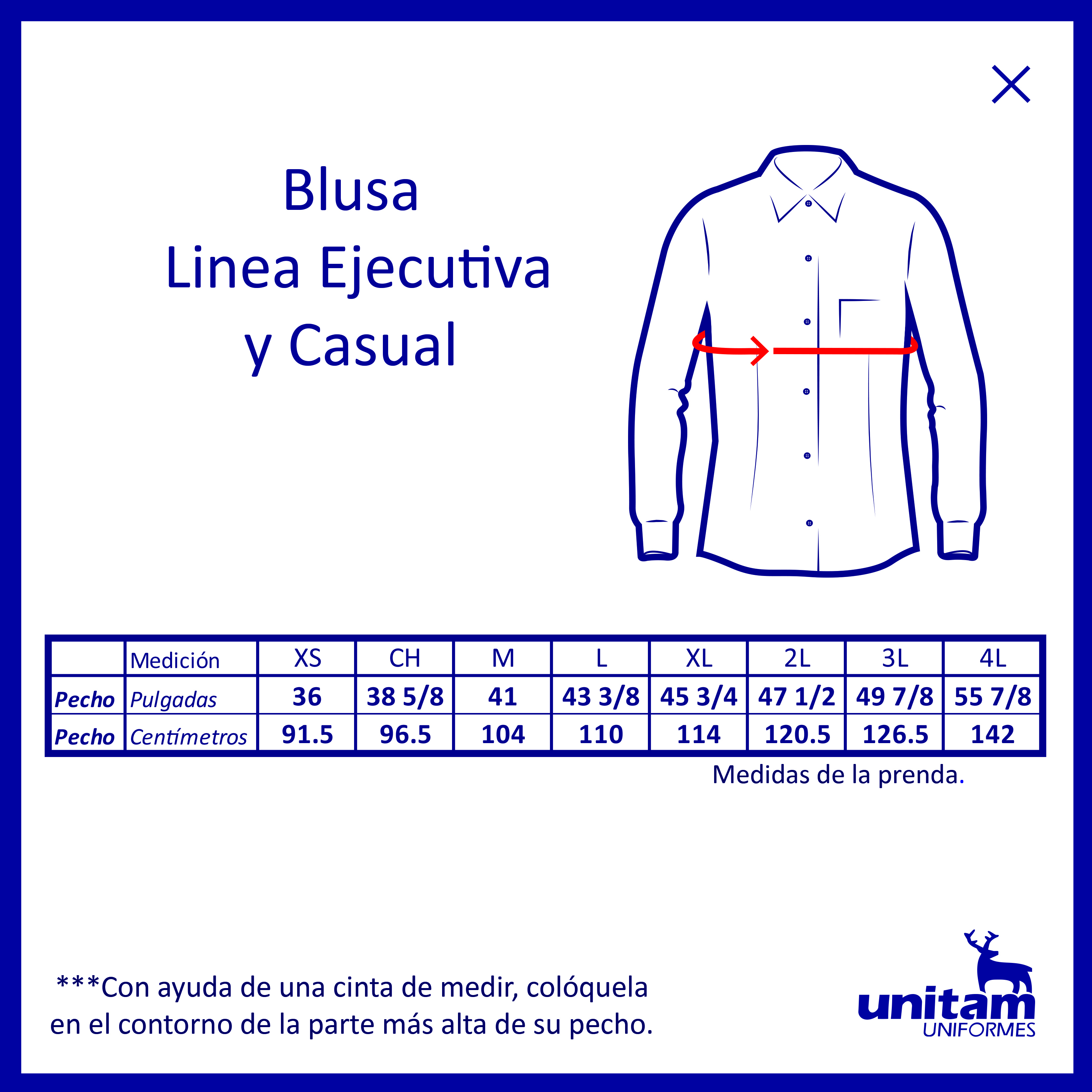 BLUSA EJECUTIVA DE CUADROS TAMPICO