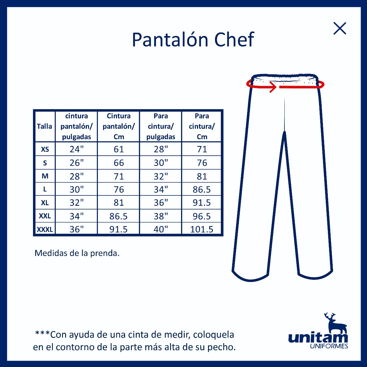Pantalón Chef