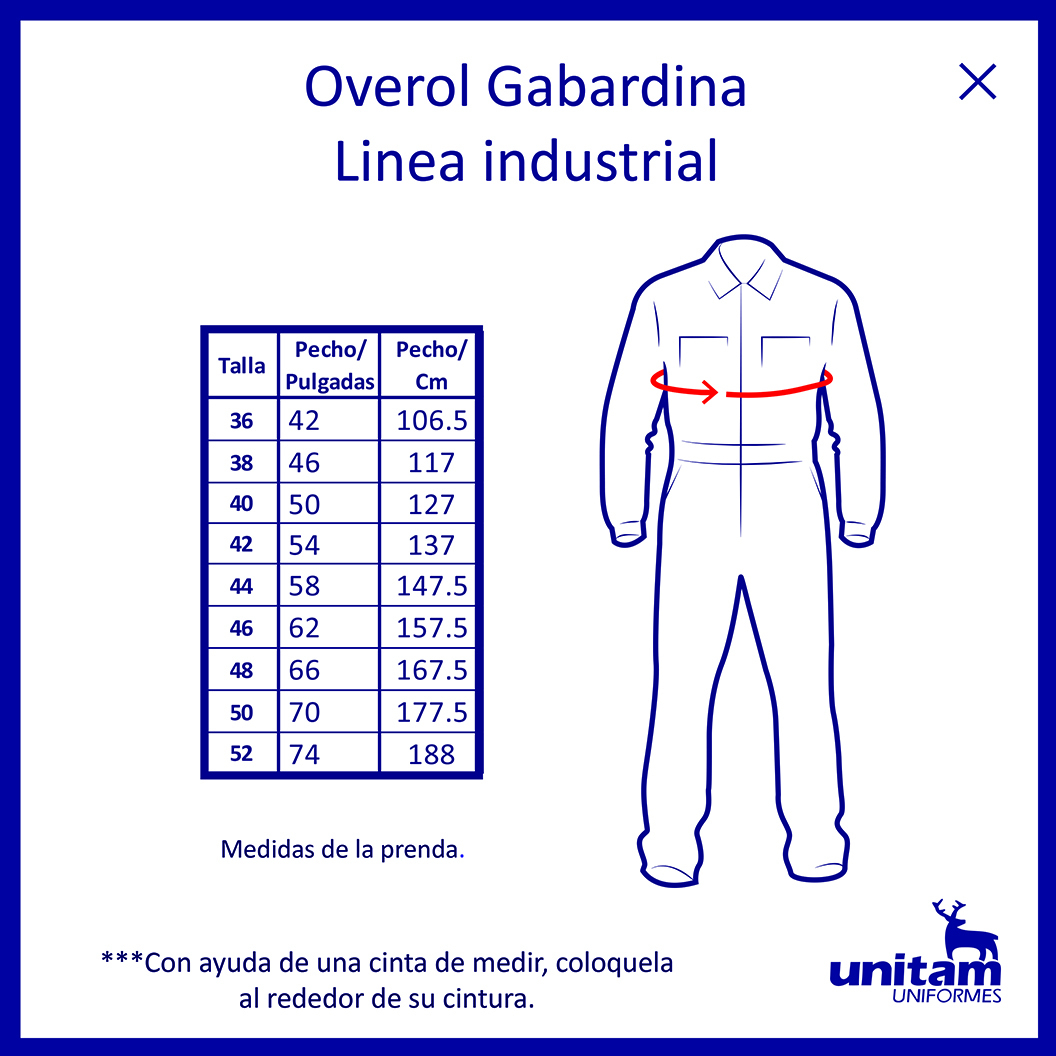 Overol Industrial Ignífuga 100% Algodón con cinta reflejante