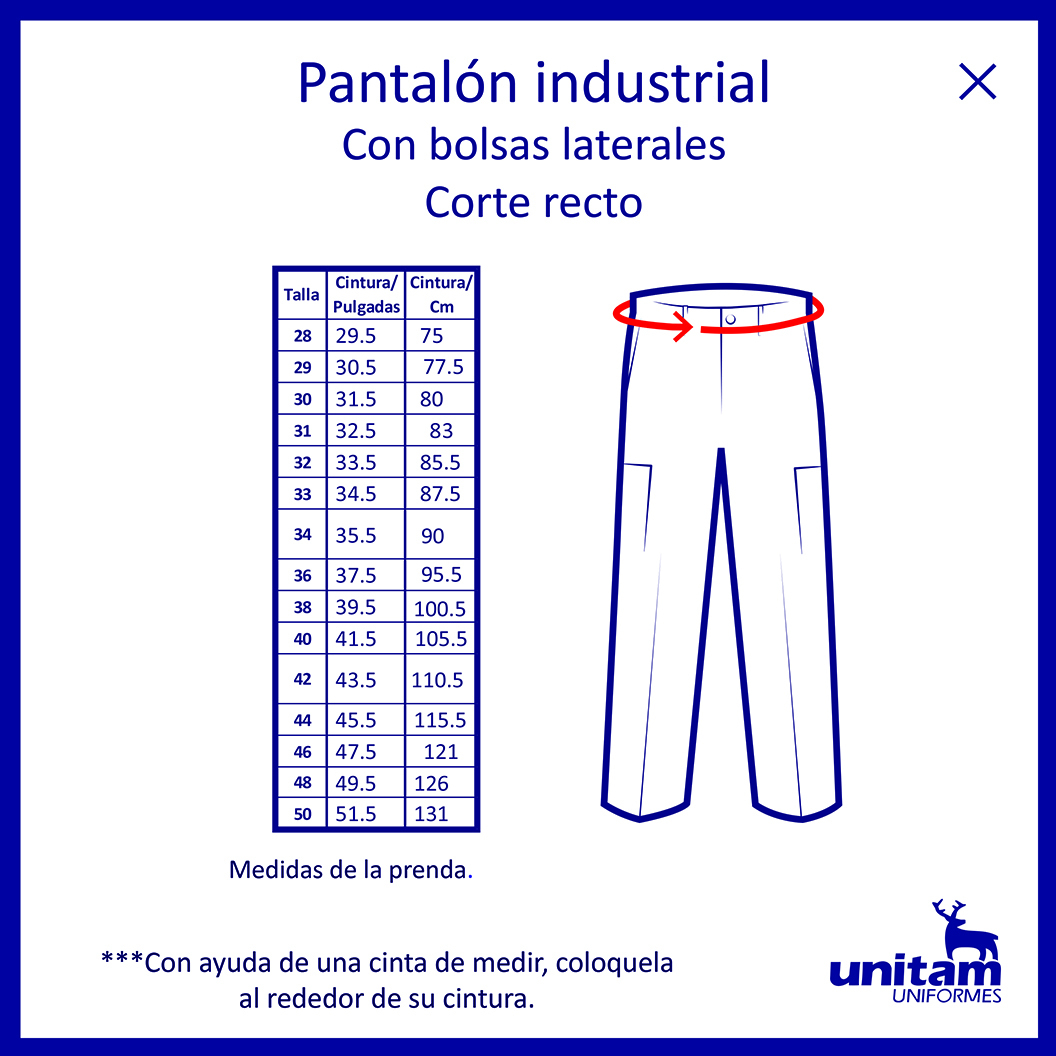 Pantalón Gabardina Industrial 100% Algodón Tipo Cargo