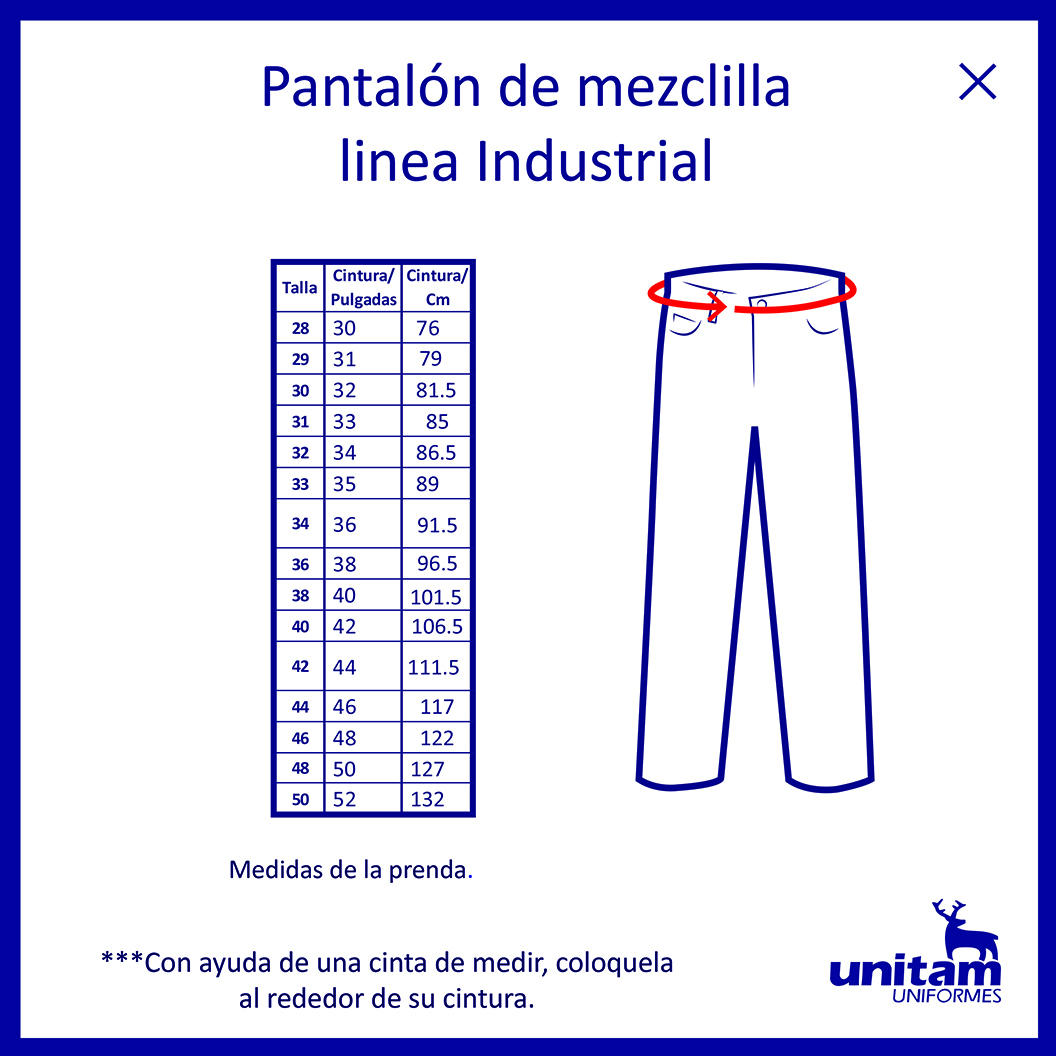 Pantalón Mezclilla 13.75 OZ